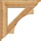Ekena Millwork Westlake Traditional Rough Sawn Bracket w/ Offset Brace, Western Red Cedar, 8"W x 34"D x 34"H BKT0806X34X34WTL01RWR - alternate 2